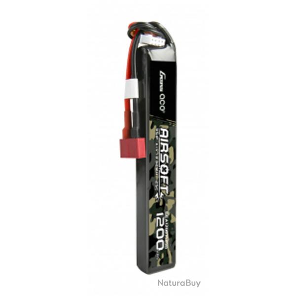 Batterie Lipo 11.1V 1200mAh 25C 1 Stick Connecteur T-Dean Genspow