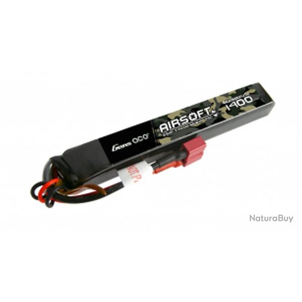 Batterie Lipo 2S 7.4V 1400mAh 25C 1 Stick T-Plug Genspow