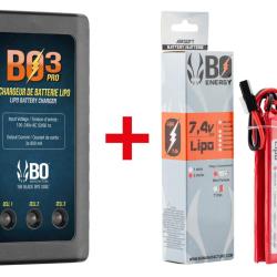 Pack Batterie LiPo 7.4V Mini Tamiya ou T-Dean Airsoft - BO Manufacture