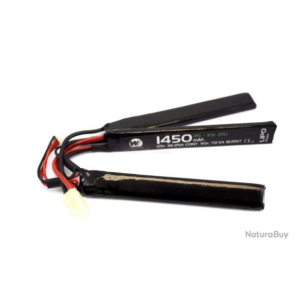 Batterie LiPo 11.1V 1450mAh 30C 3S Connecteurs Mini Tamiya - Nuprol