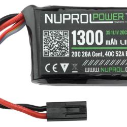 Batterie LiPo Micro 11,1V 1300mAh 20C 1 Stick - Nuprol