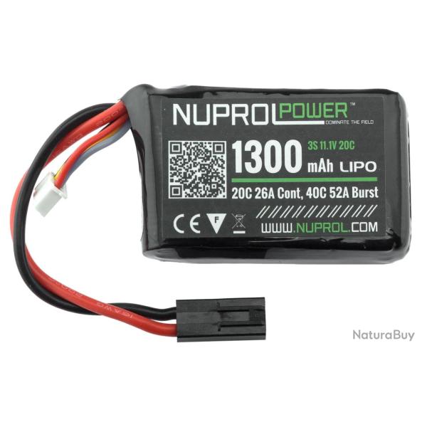 Batterie LiPo Micro 11,1V 1300mAh 20C 1 Stick - Nuprol