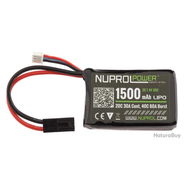 Batterie LiPo Micro 7,4V 1500mAh 1 Stick 20C - Nuprol