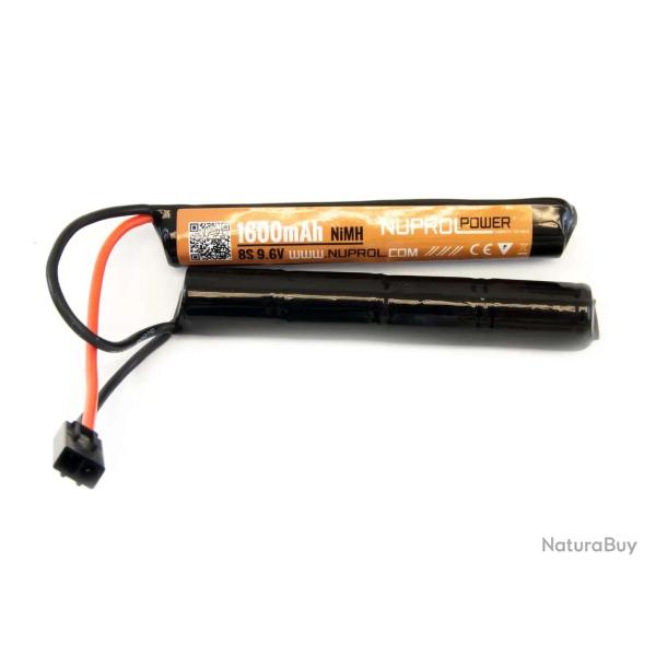 Batterie NiMh 9,6V 1600 mAh 2 �l�ments - Nuprol