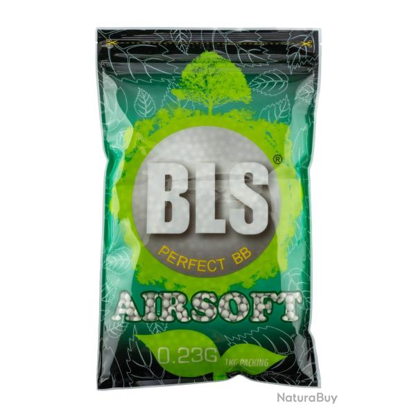 Billes 6mm Airsoft Bio Blanches 0.23g Sachet 1kg - BLS