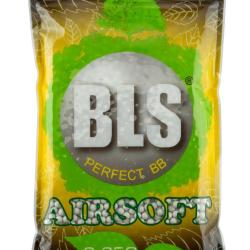 Billes Airsoft Bio Blanches 0.25g - Sac de 1 kg - Carton de 20 - BLS