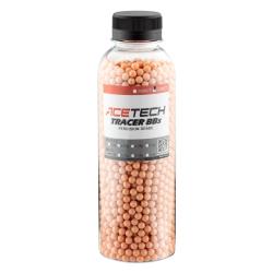 Billes Tracer Airsoft 0.20g Rouges - Bouteille de 2700 Billes - Acetech