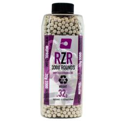Billes Airsoft 6mm RZR 0.32g Bio en Bouteille de 3350 BBs - Nuprol