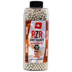 Billes Airsoft 6mm RZR 0.30g Bio - Bouteille de 3350 BBS - Nuprol