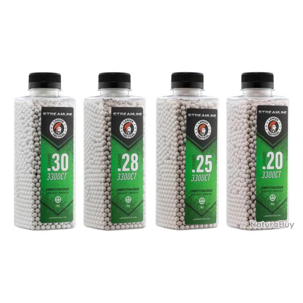 Billes Streamline Bio 0.25g Lancer Tactical 3300rds