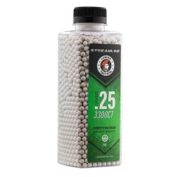 Billes Biod&eacute;gradables Streamline 0.25g Lancer Tactical - Carton de 12 Bouteilles de 3300 BBs