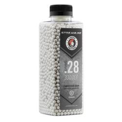Billes Streamline Lancer Tactical 0.28g - Carton de 12 Bouteilles de 3300 BBs