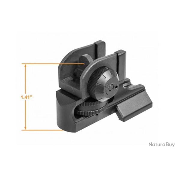 Hausse Fixe Arri�re UTG pour AR15 (compatible AD99995)