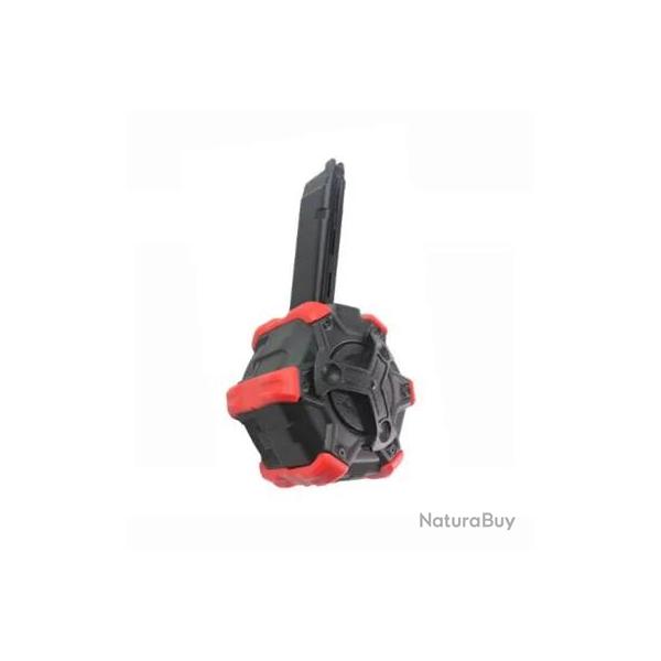 Chargeur Gaz Adaptative Drum pour G17 / AAP-01 350 Billes - Double Bell