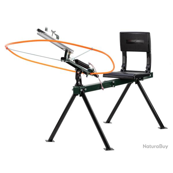 Lanceur de Plateaux Ball-trap avec Si�ge et Assise