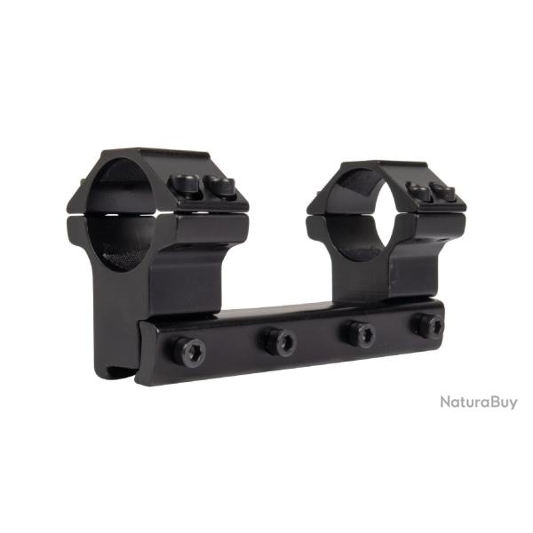 Montage Monobloc 2 colliers 25.4mm Hauteur 21mm rail 11mm