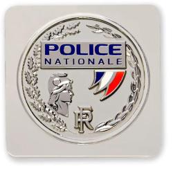 MEDAILLE POLICE SUPPORT CARRE Porte-cartes 603R-SC