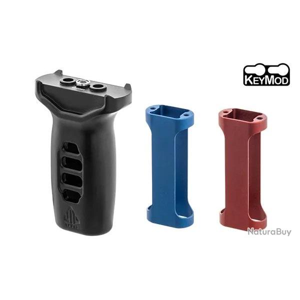 Grip Super Slim Keymod avec Inserts Rouge et Bleu - UTG