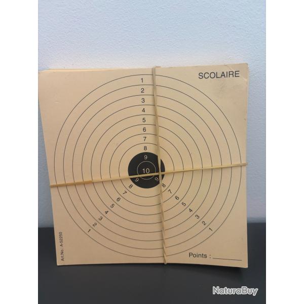 lot de 30 cibles scolaire 10m