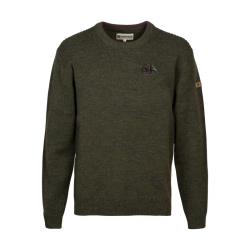 Pull de chasse Enfant Percussion col Rond Broderie Sanglier - TAILLE 6 ANS