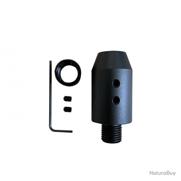 Adaptateur silencieux 1/2 UNF pour canon non filet� - Diam�tre aux choix 17 mm