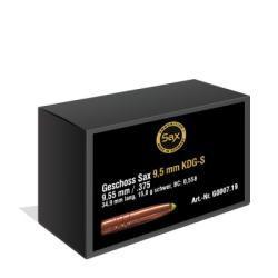 Projectiles SAX en 9,5 mm (.375) KDG-S (9,5 g) boite de 50x