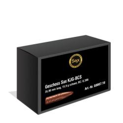 Projectiles SAX en 9,52 mm (.375 Fl. Mag. N.E.) KJG-BCS boite de 25x