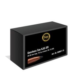 Projectiles SAX en 9,52 mm (.375 Fl. Mag. N.E.) KJG-SR boite de 50x