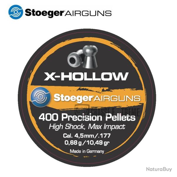 500 Plombs STOEGER AIRGUNS X-Hollow Cal 4.5mm Plat