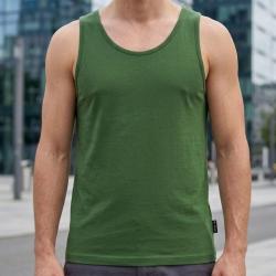 CHALLENGER F105 - D&eacute;bardeur uni pour homme en pur coton vert bouteille : le confort absolu et l'&eacute;l&eacute;g