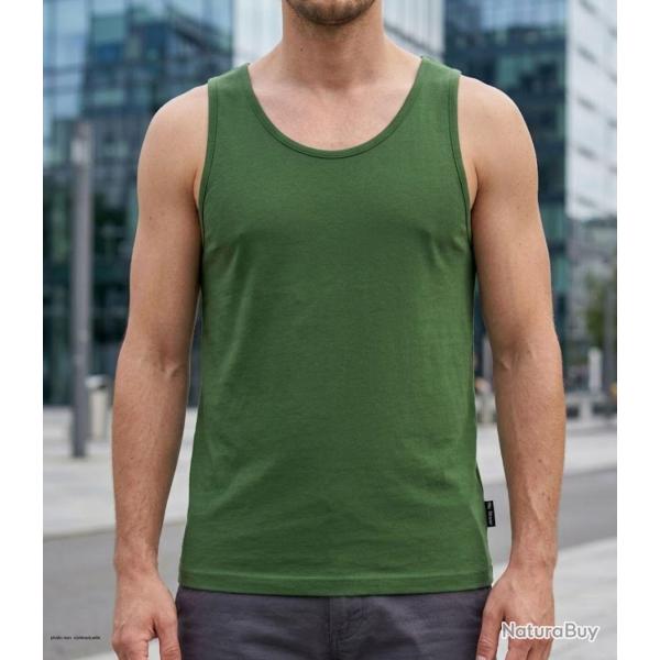 CHALLENGER F105 - D�bardeur uni pour homme en pur coton vert bouteille : le confort absolu et l'�l�g