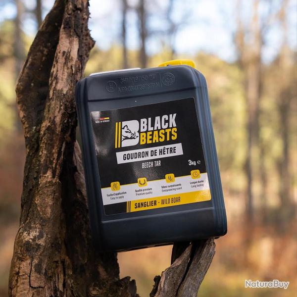 Goudron de h�tre Black Beasts pour sanglier en bidon 3 kg