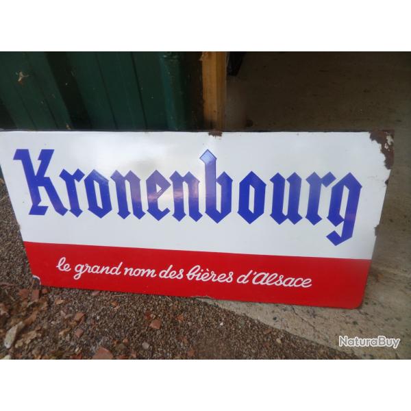 plaque publicitaire emmaill�e kronenbourg