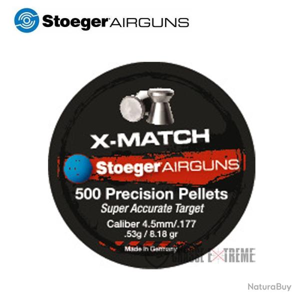 500 Plombs STOEGER AIRGUNS X-Match Cal 4.5mm Plate