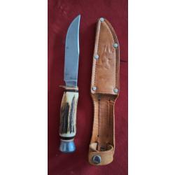 Couteau bowie vintage SOLINGEN GERMANIE bois de cerf