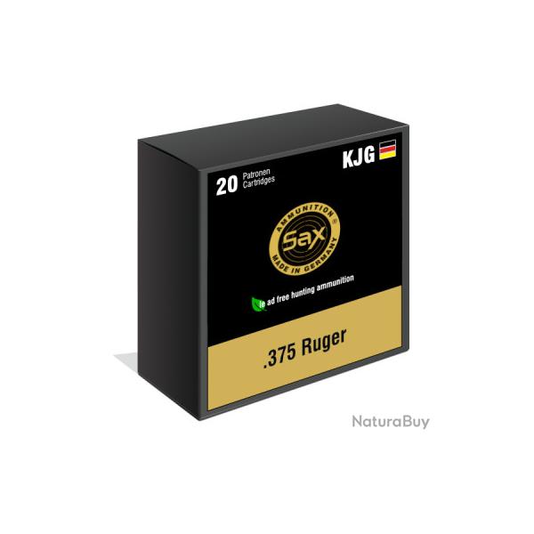 Munitions SAX calibre .375 Ruger KJG-SR 10,0g boite de 20 munitions