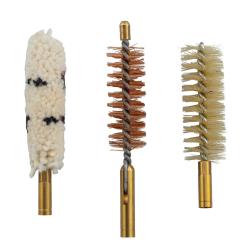 Lot de 3 Brosses Mixtes Embout Femelle Cal. 44/50 - Davide Pedersoli