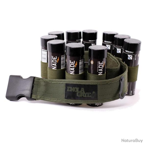 Ceinture Olive pour 10 Fumig�nes - Enola Gaye Sport Attitude