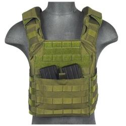 Gilet Plate Carrier SPAC OD 1000D Tan Lancer Tactical