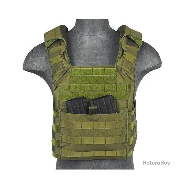 Gilet Plate Carrier SPAC OD 1000D Vert Lancer Tactical