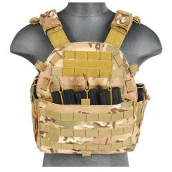 Veste Plate Carrier 1000D Vert Olive Lancer Tactical