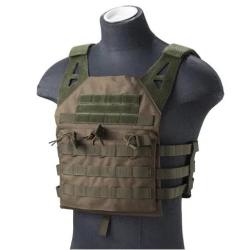 Veste type JPC Molle &agrave; R&eacute;tention OD Vert Lancer Tactical