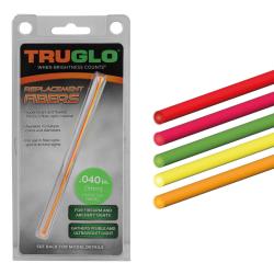 Set de 5 Fibres Optiques Fluo Monocolores Assorties 0,75 mm - Truglo