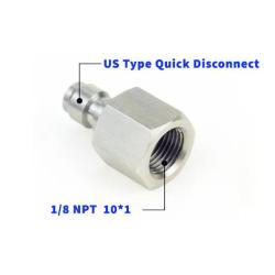 Adaptateur HPA / PCP 1/8 NPT avec Connecteur Type US - Redline