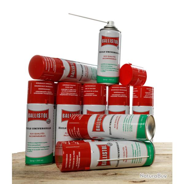 Pack de 12 A�rosols Huile Universelle 200 ml Ballistol
