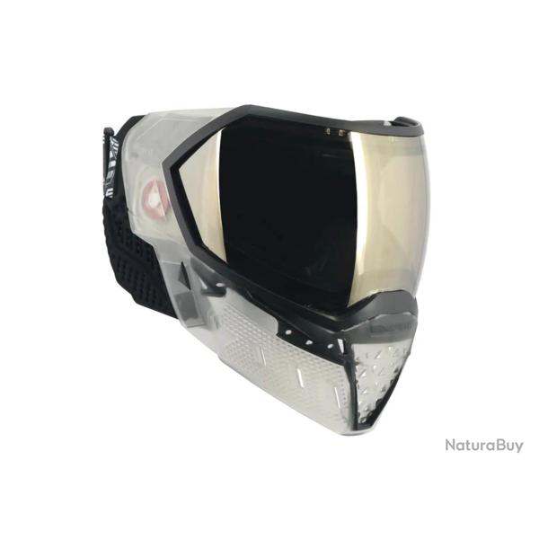 Masque EVS Crystal SE Clair/Noir avec Lentille Chrom�e Noire HD Empire