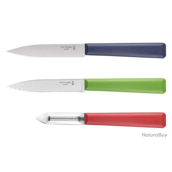 Opinel Les Essentiels+ - Coffret Trio 3 pi�ces