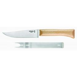 Opinel - Set fromage, couteau + fourchette en h&ecirc;tre