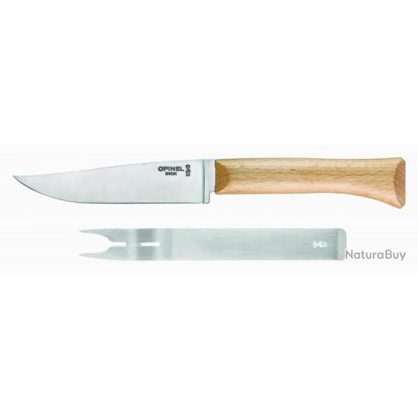 Opinel - Set fromage, couteau + fourchette en h�tre