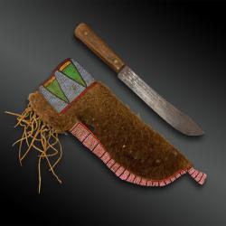 COUTEAU - Indiens Blackfoot (Pieds-Noirs), Grandes Plaines, Am&eacute;rique du Nord - XIX&egrave;me si&egrave;cle